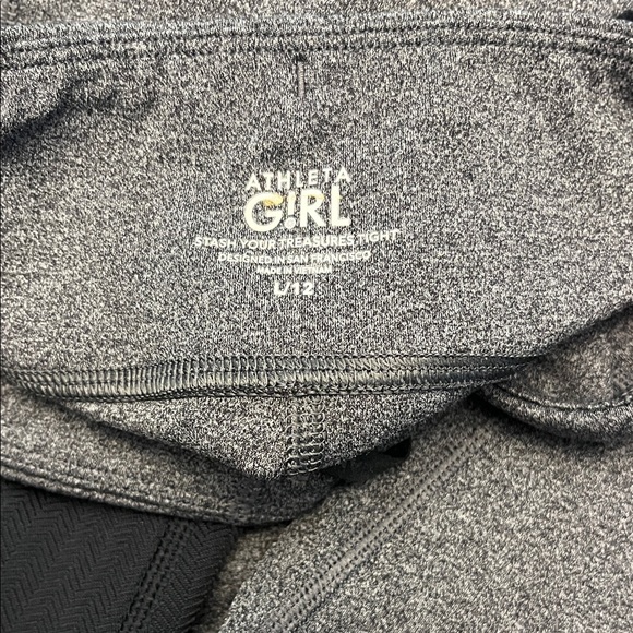 Athleta Girl L/12 leggings lot - Charcoal & Black Leggings - Picture 2 of 4
